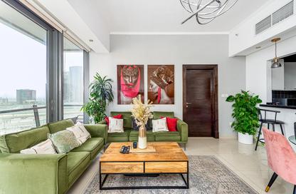 Apartment - 1 Bedroom - 2 Bathrooms for rent in Silverene Tower B - Silverene - Dubai Marina - Dubai