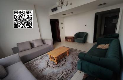 شقة - غرفة نوم - 2 حمامات للايجار في أورينت تاور 1 - أورينت تاور - البستان - عجمان
