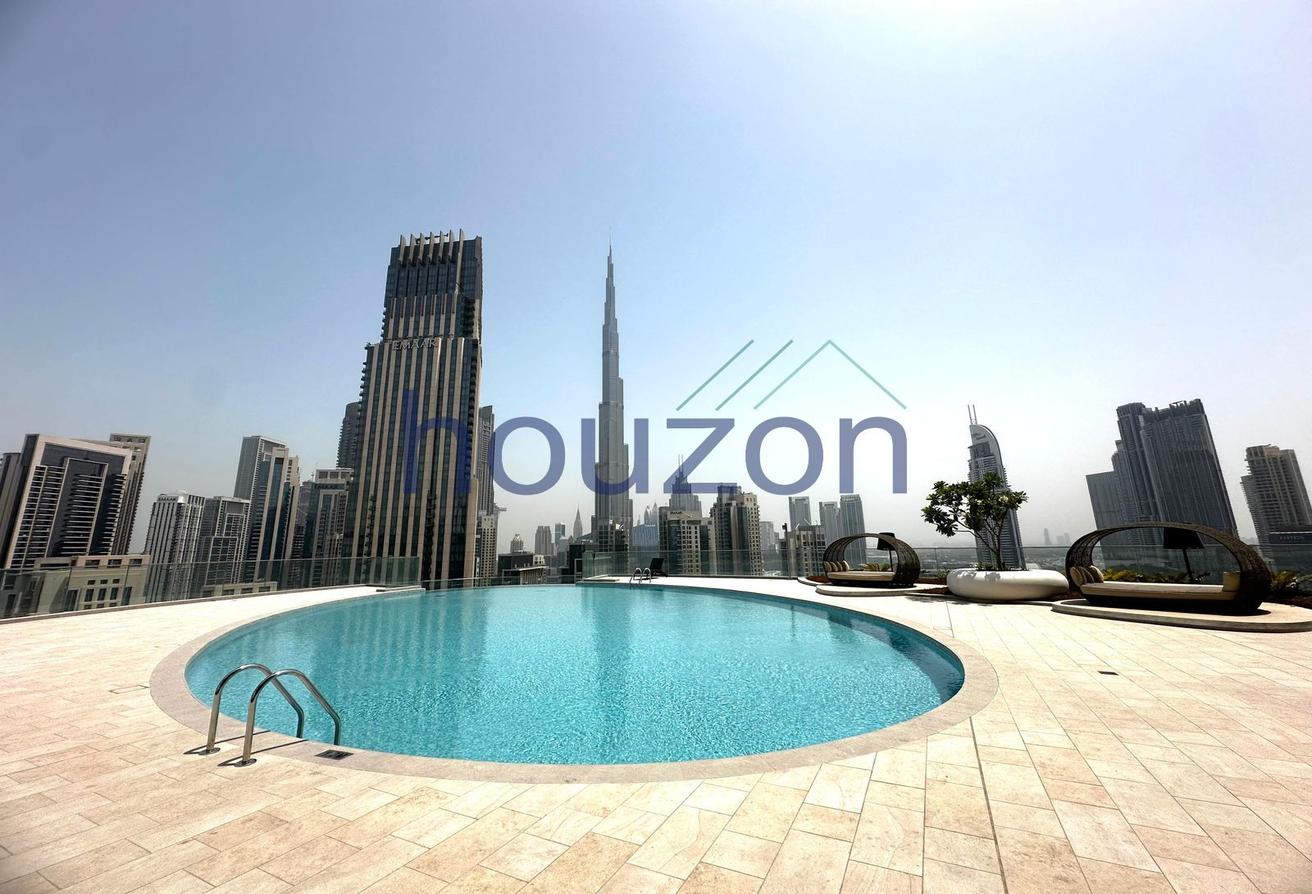Luxury 3BR+M/R | Burj Khalifa View | Balcony photo 15