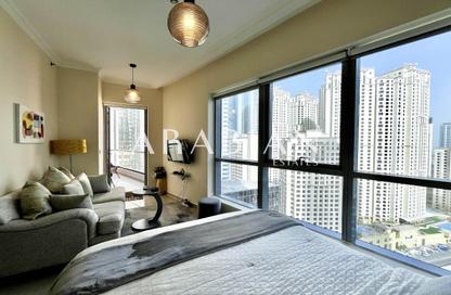 Apartment - Studio - 1 Bathroom for rent in Bay Central Tower West - Bay Central - Dubai Marina - Dubai