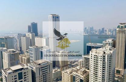 Apartment - 1 Bedroom - 2 Bathrooms for rent in Rose Tower - Al Khan - Sharjah Apartment - 1 Bedroom - 2 Bathrooms for rent in Rose Tower - Al Khan - Sharjah