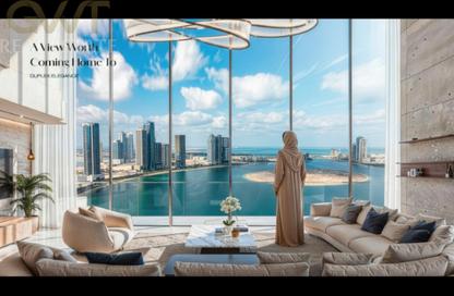 Apartment - 1 - 2 for sale in Al Ghaf Tower - Al Khan - Sharjah