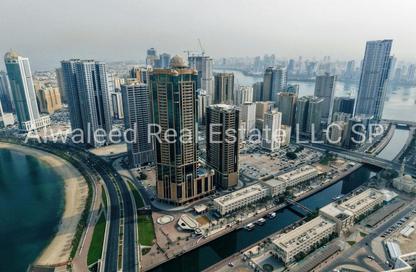Apartment - 3 Bedrooms - 3 Bathrooms for rent in Al Waleed Tower - Al Qasba - Sharjah