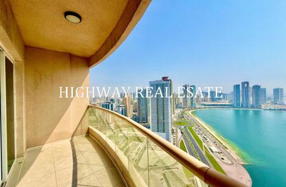 Apartment - 3 Bedrooms - 3 Bathrooms for rent in Al Waleed Tower - Al Qasba - Sharjah