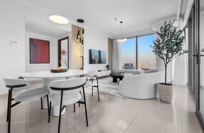 Apartment - 1 - 2 for rent in Boulevard Point - Downtown Dubai - Dubai