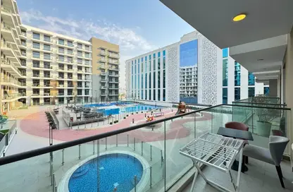 Apartment - 1 Bedroom - 2 Bathrooms for rent in Laya Heights - Dubai Studio City - Dubai