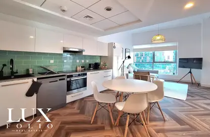 شقة - غرفة نوم - 2 حمامات للايجار في باي سنترال شرق - باي سنترال - دبي مارينا - دبي