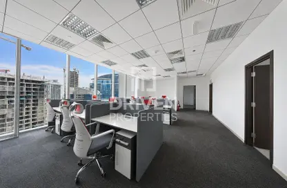 Office Space - Studio - 2 Bathrooms for rent in The Prism - Business Bay - Dubai