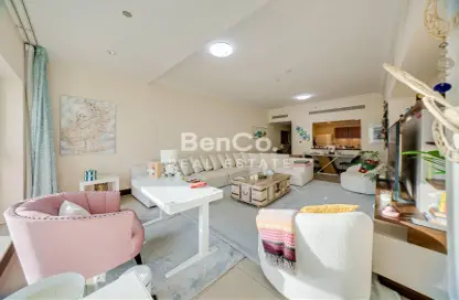 شقة - غرفة نوم - 2 حمامات للايجار في الميل الذهبي 2 - الميل الذهبي - نخلة جميرا - دبي