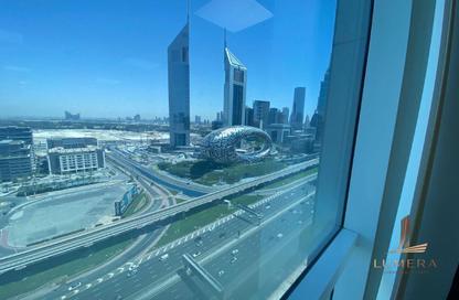 Office Space - Studio - 1 Bathroom for rent in Latifa Tower - Sheikh Zayed Road - Dubai