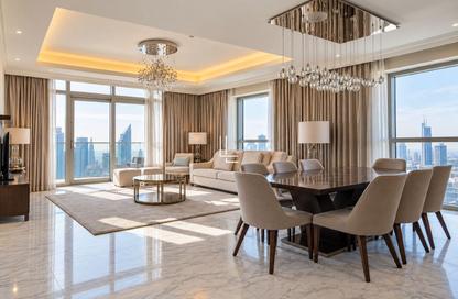 Apartment - 3 - 4 for rent in Address Fountain Views Hotel - The Address Residence Fountain Views - Downtown Dubai - Dubai