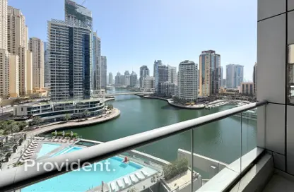 Apartment - 1 Bedroom - 2 Bathrooms for rent in Bay Central - Dubai Marina - Dubai