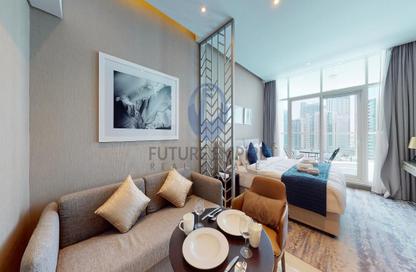 Apartment - Studio - 1 Bathroom for rent in Damac Maison Prive B - Damac Maison Prive - Business Bay - Dubai