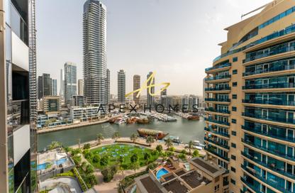 شقة - 1 حمام للايجار في برج التألق 2 - أبراج البريق - دبي مارينا - دبي