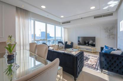 Apartment - 1 Bedroom - 2 Bathrooms for rent in Beach Tower 1 - Al Khan Lagoon - Al Khan - Sharjah