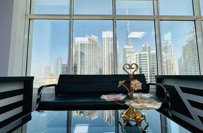 Office Space - Studio - 4 Bathrooms for rent in Clover Bay Tower - Business Bay - Dubai