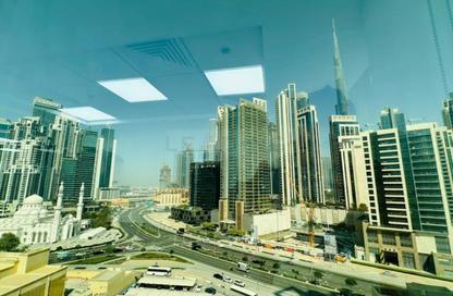 Office Space - Studio - 4 Bathrooms for rent in Clover Bay Tower - Business Bay - Dubai