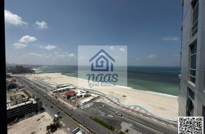 Apartment - 2 Bedrooms - 2 Bathrooms for rent in Corniche Tower - Ajman Corniche Road - Ajman