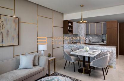 Apartment - Studio - 1 Bathroom for rent in Intercontinental Residences Business Bay - Business Bay - Dubai
