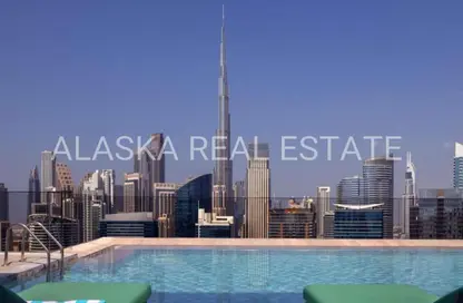 Apartment - Studio - 1 Bathroom for rent in Intercontinental Residences Business Bay - Business Bay - Dubai