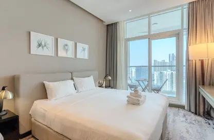 Apartment - 1 Bathroom for rent in Damac Maison Prive B - Damac Maison Prive - Business Bay - Dubai