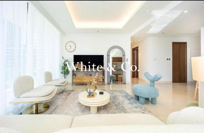 Apartment - 3 Bedrooms - 3 Bathrooms for rent in Palace Beach Residence Tower 1 - Palace Beach Residence - Emaar Beachfront - Dubai Harbour - Dubai