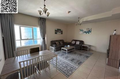 Apartment - 2 Bedrooms - 2 Bathrooms for rent in Orient Tower 1 - Orient Towers - Al Bustan - Ajman
