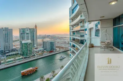 شقة - 2 غرف نوم - 3 حمامات للايجار في خليج الدرة - دبي مارينا - دبي