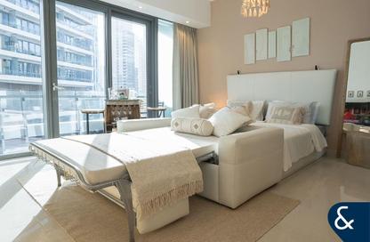 Apartment - Studio - 1 Bathroom for rent in Silverene Tower B - Silverene - Dubai Marina - Dubai