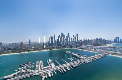 Apartment - 4 Bedrooms - 5 Bathrooms for rent in Palace Beach Residence Tower 2 - Palace Beach Residence - EMAAR Beachfront - Dubai Harbour - Dubai