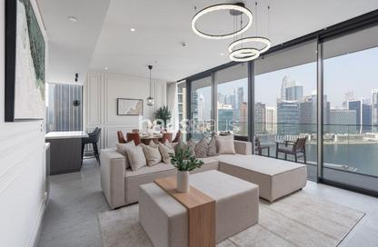 Apartment - 3 - 4 for rent in Peninsula Four - Peninsula - Business Bay - Dubai