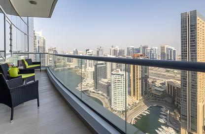 Apartment - 1 Bedroom - 2 Bathrooms for rent in Bay Central Tower Central - Bay Central - Dubai Marina - Dubai