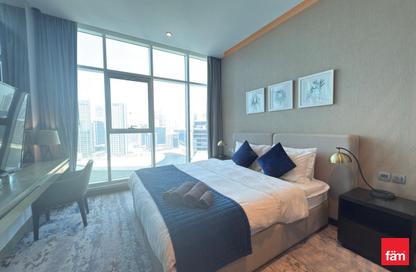 Apartment - Studio - 1 Bathroom for rent in Damac Maison Prive A - Damac Maison Prive - Business Bay - Dubai