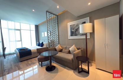 Apartment - Studio - 1 Bathroom for rent in Damac Maison Prive A - Damac Maison Prive - Business Bay - Dubai