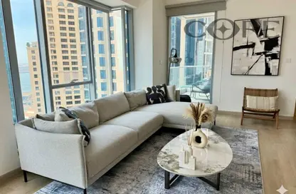 شقة - غرفة نوم - 2 حمامات للايجار في برج بيوبورت - مارينا بروموناد - دبي مارينا - دبي