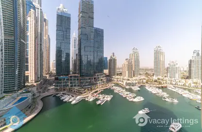 Apartment - 1 Bedroom - 2 Bathrooms for rent in Iris Blue - Dubai Marina - Dubai