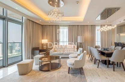 Apartment - 3 - 4 for rent in The Address Residence Fountain Views 1 - The Address Residence Fountain Views - Downtown Dubai - Dubai