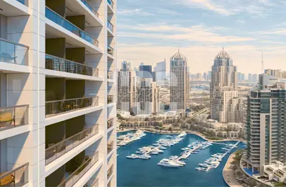 Apartment - Studio - 1 Bathroom for sale in Pelagos by IGO - Dubai Marina - Dubai