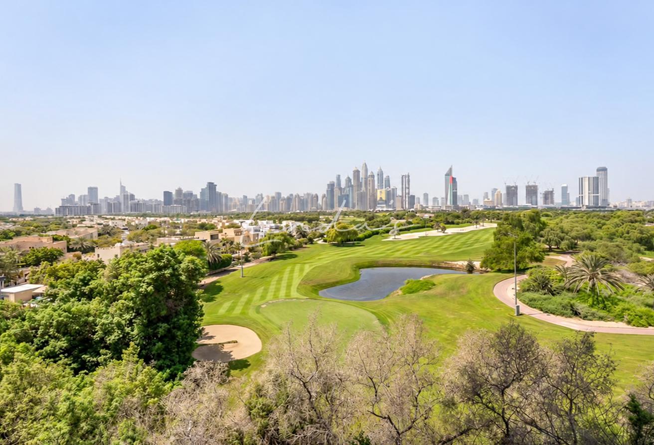 Golf Course View | High Floor | Unfurnished photo 12