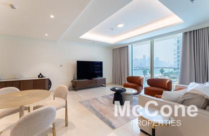 Apartment - 1 - 1 for rent in Palace Beach Residence Tower 1 - Palace Beach Residence - Emaar Beachfront - Dubai Harbour - Dubai