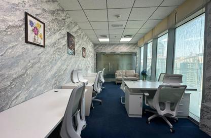 Business Centre - Studio - 4 Bathrooms for rent in Iris Bay - Business Bay - Dubai