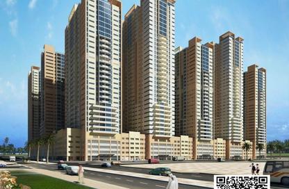 Apartment - Studio - 1 Bathroom for rent in Ajman One Towers - Al Sawan - Ajman