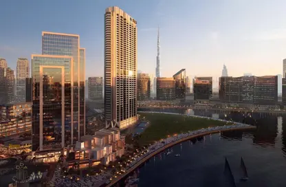 شقة - غرفة نوم - 1 حمام للايجار في بنينسولا ثري - بنينسولا - الخليج التجاري - دبي