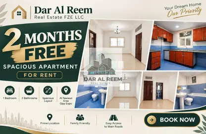 Apartment - 1 Bedroom - 2 Bathrooms for rent in New Al Taawun Road - Al Taawun - Sharjah Apartment - 1 Bedroom - 2 Bathrooms for rent in New Al Taawun Road - Al Taawun - Sharjah