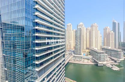 Apartment - 1 Bedroom - 2 Bathrooms for rent in Silverene Tower B - Silverene - Dubai Marina - Dubai