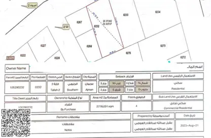 أرض - استوديو للبيع في سيتي لايف مول التلة - التله 2 - عجمان