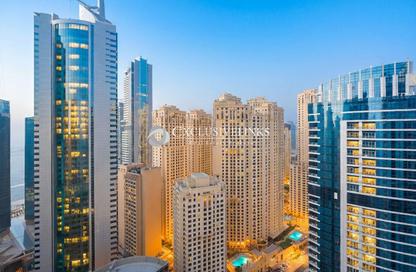 شقة - 2 - 2 للايجار في برج باي سنترال الغربي - باي سنترال - دبي مارينا - دبي