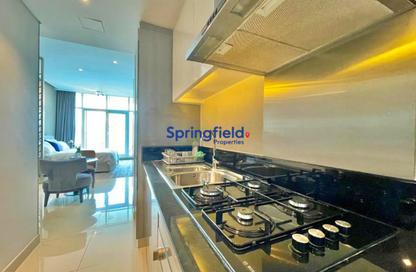 Apartment - Studio - 1 for rent in Damac Maison Prive B - Damac Maison Prive - Business Bay - Dubai