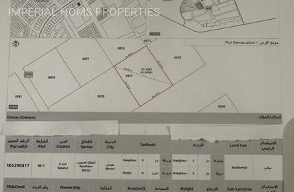 Land - Studio for sale in CityLife Al Tallah - Al Tallah 2 - Ajman
