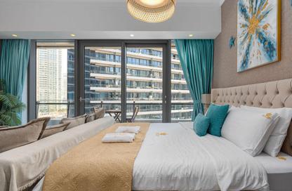 Apartment - Studio - 1 Bathroom for rent in Silverene - Dubai Marina - Dubai